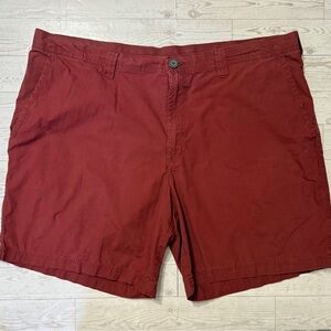 Columbia Sportswear Men’s Chino Shorts Burgundy Size 40